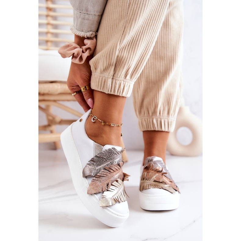 Tênis Feminino de Couro Maciejka 05488-11 Branco 1