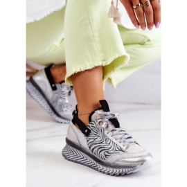 Tênis feminino Maciejka de couro 04916-03 cinza 1