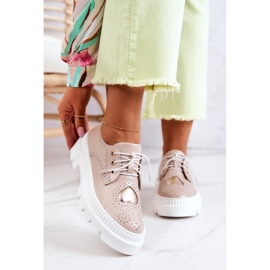 FILIPCZYK Sapatos de couro com corações bege Curtis 1 FILIPCZYK Sapatos de couro com corações bege Curtis 1