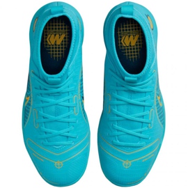 Chuteiras de futebol Nike Mercurial Superfly 8 Academy Ic Jr DJ2860 484 azul azul 1