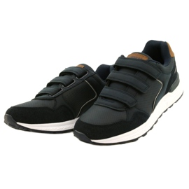 Sapatos esportivos de velcro American Club AA15 / 22 Azul marinho 2