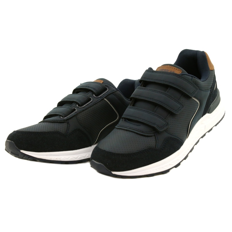 Sapatos esportivos de velcro American Club AA15 / 22 Azul marinho 2