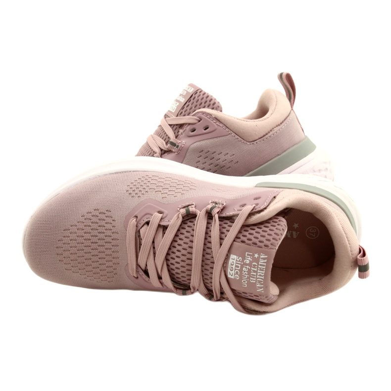 American Club Sapatos esportivos do clube americano feminino WT102/22 rosa 4