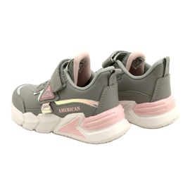 American Club Velcro Sports Shoes com holograma AA24/22 Gray cinza 5