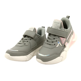 American Club Velcro Sports Shoes com holograma AA24/22 Gray cinza 2