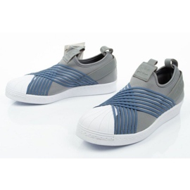 Tênis Adidas Superstar Slipon W CG6012 azul cinza 4