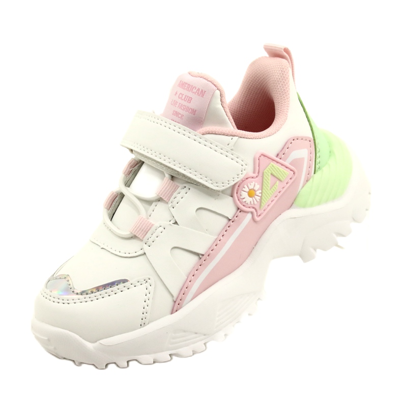 American Club Velcro com holograma AA25/22 Branco 3