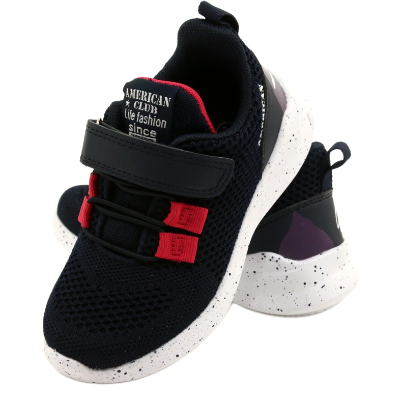 Calçado desportivo American Club RD13/22 com velcro, azul marinho 5