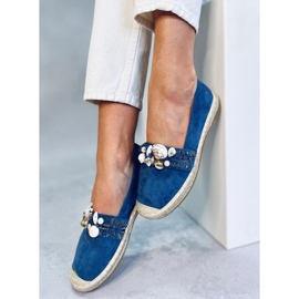 Alpargatas Lola Blue com conchas azul 1 Alpargatas Lola Blue com conchas azul 1