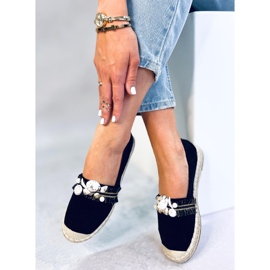 Alpercatas Lola Black com conchas preto 1