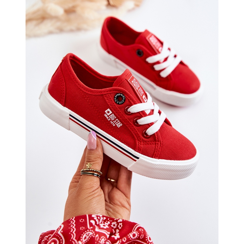 Tênis baixo infantil Big Star JJ374172 Vermelho 1