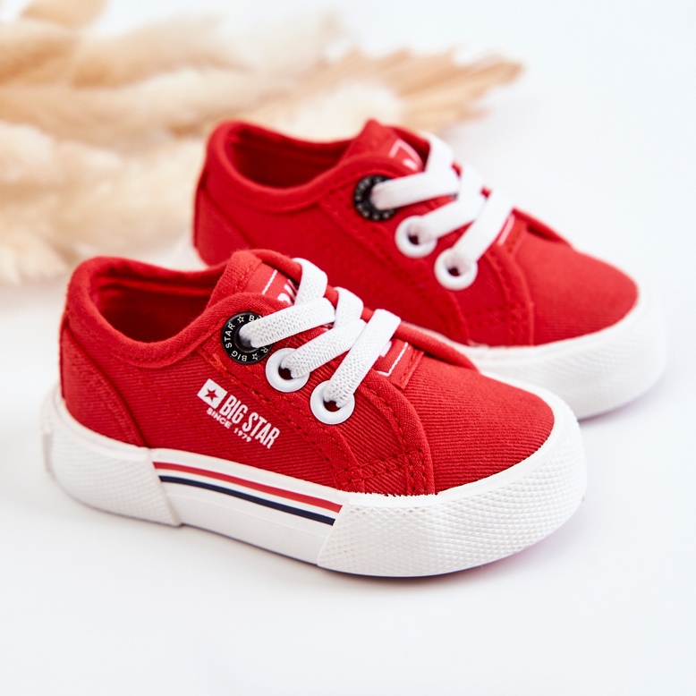 Tênis baixo infantil Big Star JJ374162 Vermelho 2