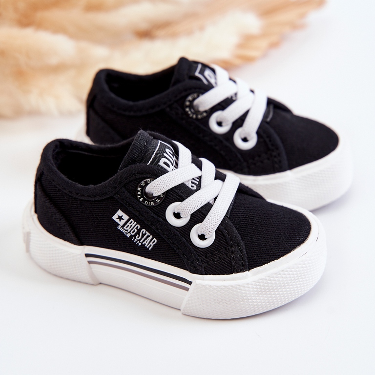 Tênis baixo infantil preto Big Star JJ374164 1