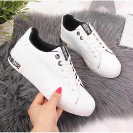 Tênis cano baixo com couro ecológico Big Star W II274031 branco 1