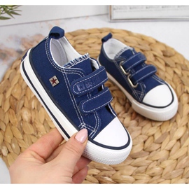 Tênis com velcro Big Star Jr HH374097 azul marinho 1