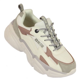 Calçado esportivo na plataforma Big Star W HH274255 branco cinza 1