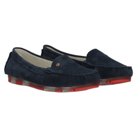 Mocassim de couro Filippo DP2037 / 22 NV RD azul marinho vermelho azul-marinho 4