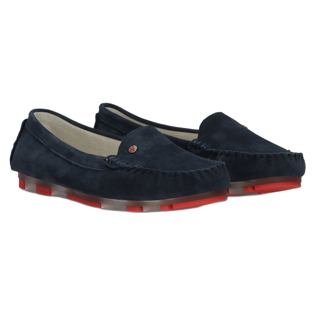 Mocassim de couro Filippo DP2037 / 22 NV RD azul marinho vermelho 4
