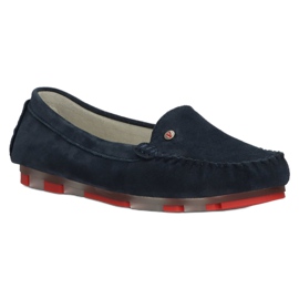 Mocassim de couro Filippo DP2037 / 22 NV RD azul marinho vermelho 1