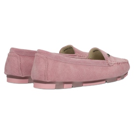 Mocassins de couro Filippo DP2037 / 22 PI rosa 3