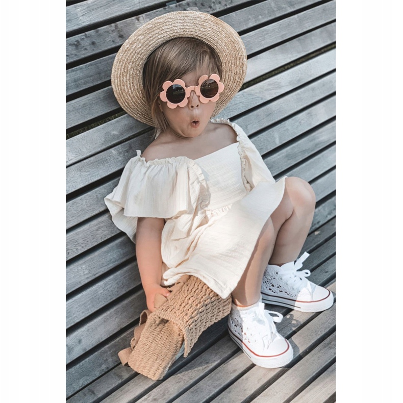 Tênis de cano alto infantil com renda branca Roly-Poly branco 3