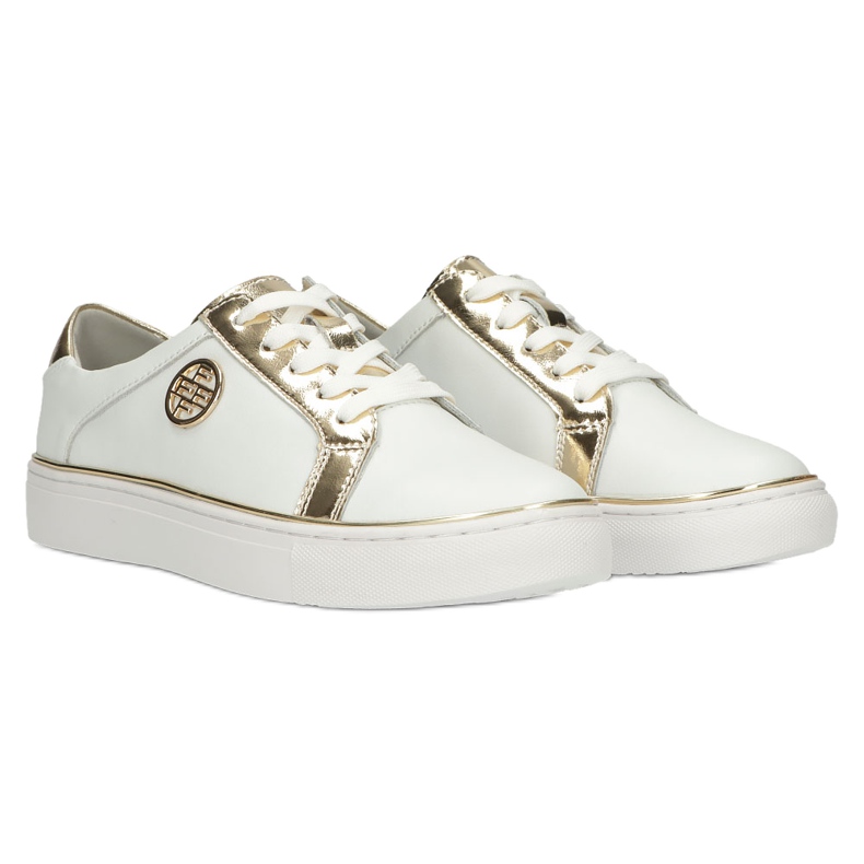 Filippo Tênis de couro elegante DP3617 / 22 WH branco 3