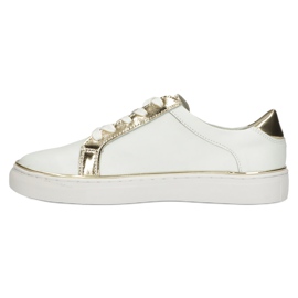 Filippo Tênis de couro elegante DP3617 / 22 WH branco 4