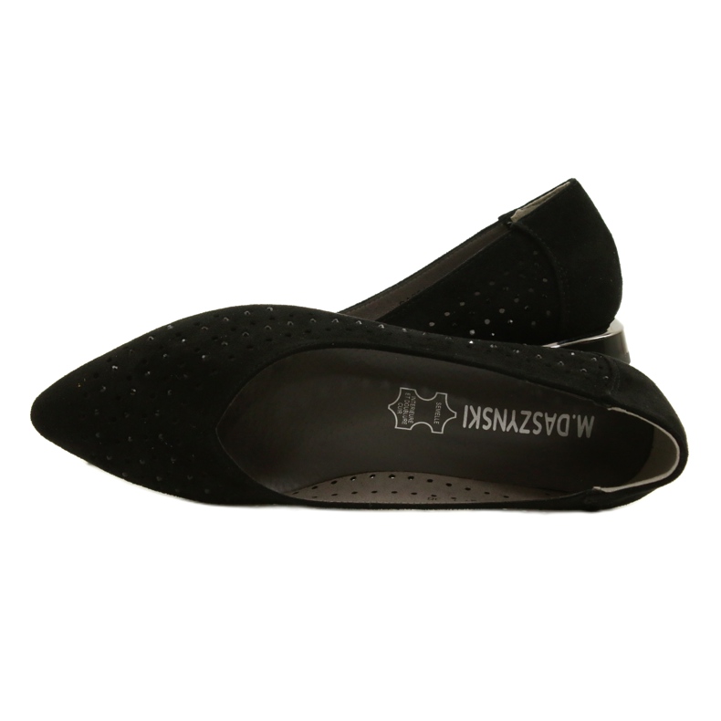 M.Daszyński Bailarinas a céu aberto com lantejoulas Daszyński SA201-1 Preto 4