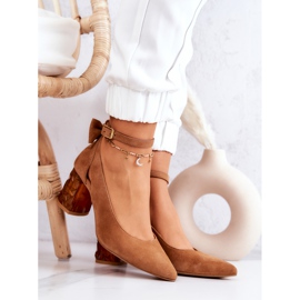 Sapatos de camurça com laço Maciejka 05059-29 Marrom 1