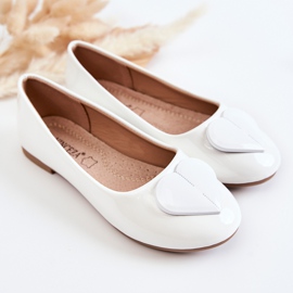 Vinceza Bailarinas Infantil Lacada com Coração Branco Corty 1