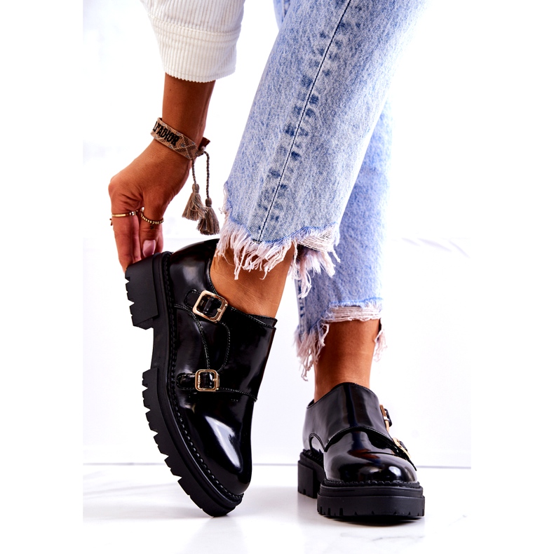 PL5 Sapatos de couro com fivela La.Fi Black Leonie preto 2 PL5 Sapatos de couro com fivela La.Fi Black Leonie preto 2