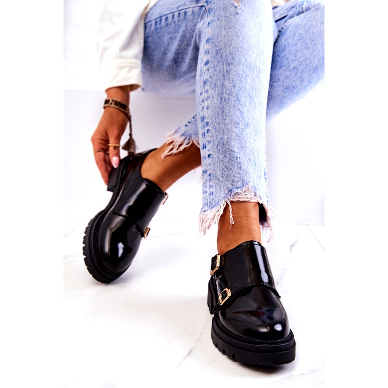 PL5 Sapatos de couro com fivela La.Fi Black Leonie preto 4 PL5 Sapatos de couro com fivela La.Fi Black Leonie preto 4