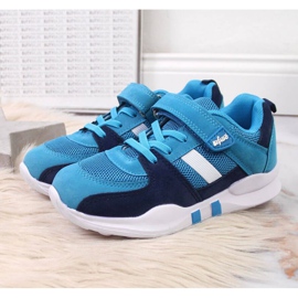 Sapatos desportivos Befado Jr BEF25D Velcro azul 2