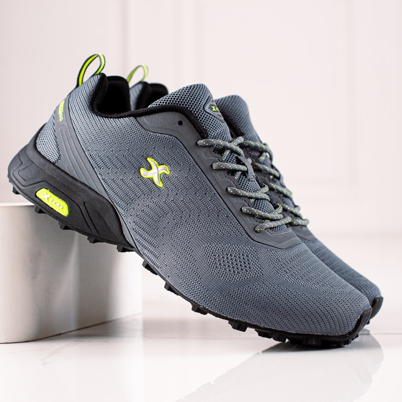 I-CAX Sapatos de trekking confortáveis cinza 2