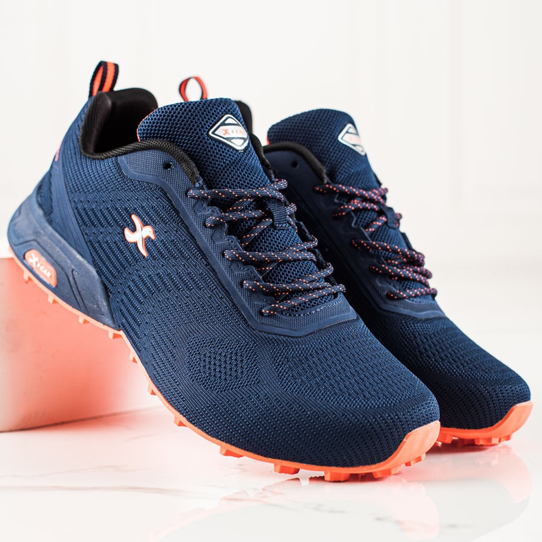 I-CAX Sapatos de trekking confortáveis azul marinho 1