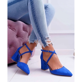 PS1 Sapatos femininos no salto no Spitz Cornflower Cosmo azul 1