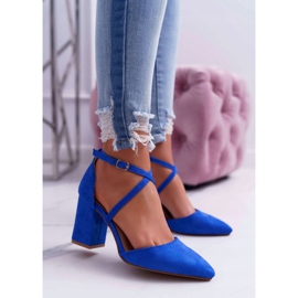 PS1 Sapatos femininos no salto no Spitz Cornflower Cosmo azul 3
