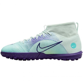 Nike Mercurial Superfly 8 Academy Mds Tf Jr DN3776 375 chuteiras de futebol multicolorido verde 1