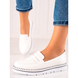 Goodin Mocassins casuais confortáveis branco 1