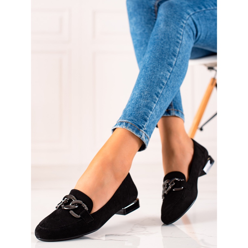 Mocassins elegantes Sergio Leone preto 1