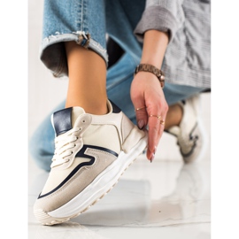 TRENDI Calçado desportivo bege 2