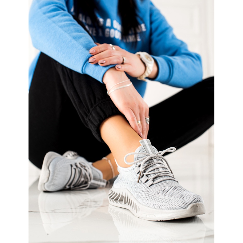 TRENDI Calçados Esportivos Cinza 2