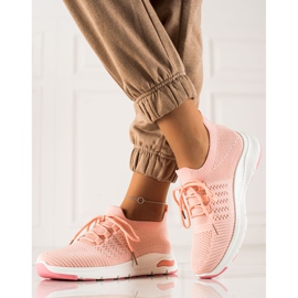 TRENDI Calçados Esportivos Slip-on rosa 1