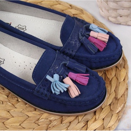 Evento Mocassins com franjas Jezzi W JEZ328A azul marinho azul-marinho 2