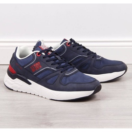 Sapatos esportivos casuais Big Star M JJ174277 azul marinho 1