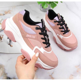 Tênis esportivo Big Star W JJ274577 rosa 1