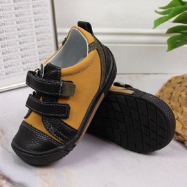 Sapatos de velcro Kornecki Jr 6823 camelo preto verde amarelo 2