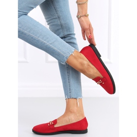Mocassins femininos Giro Red vermelho 1