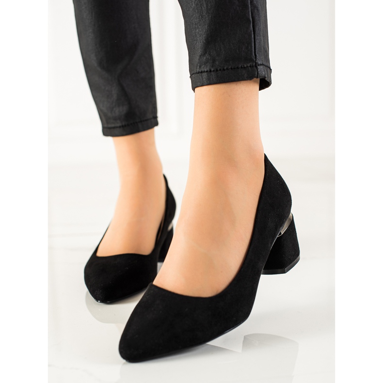 Seastar Bombas de camurça preto 2