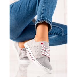 Filippo Tênis Clássico de Couro cinza 2